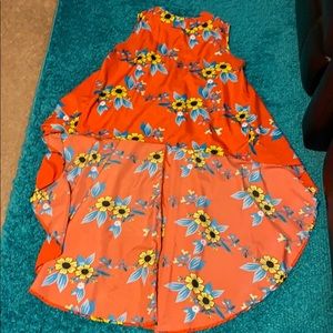 Sunflower hi- low top